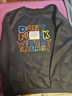 Black Graphic Sweatshirt
